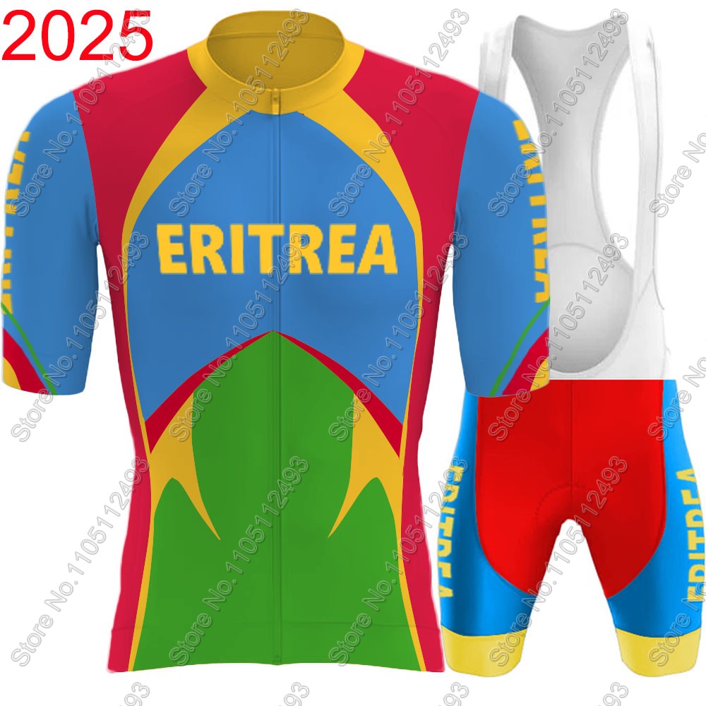 Cycling Bib Shorts - Zestaw kolarski reprezentacji Erytrei 2025, koszulka