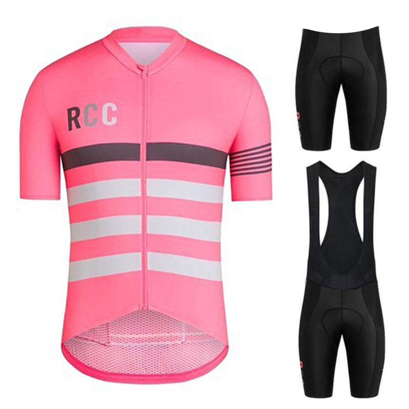 Cycling Gear Brands - Różowy zestaw kolarski RCC z krótkim
