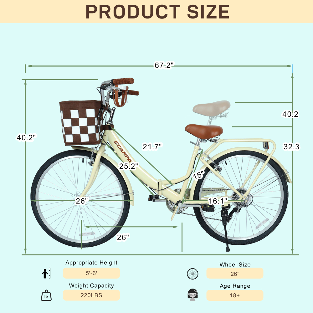 Rower miejski składany A26285B – Carbon Bike Frame recenzja i cena